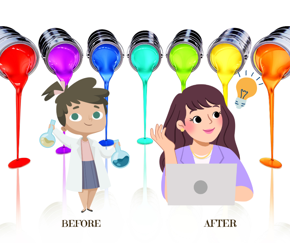 Avant / aprés, de technicienne coloriste à assistante virtuelle
