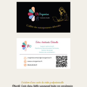 Création d'une carte de visite physique