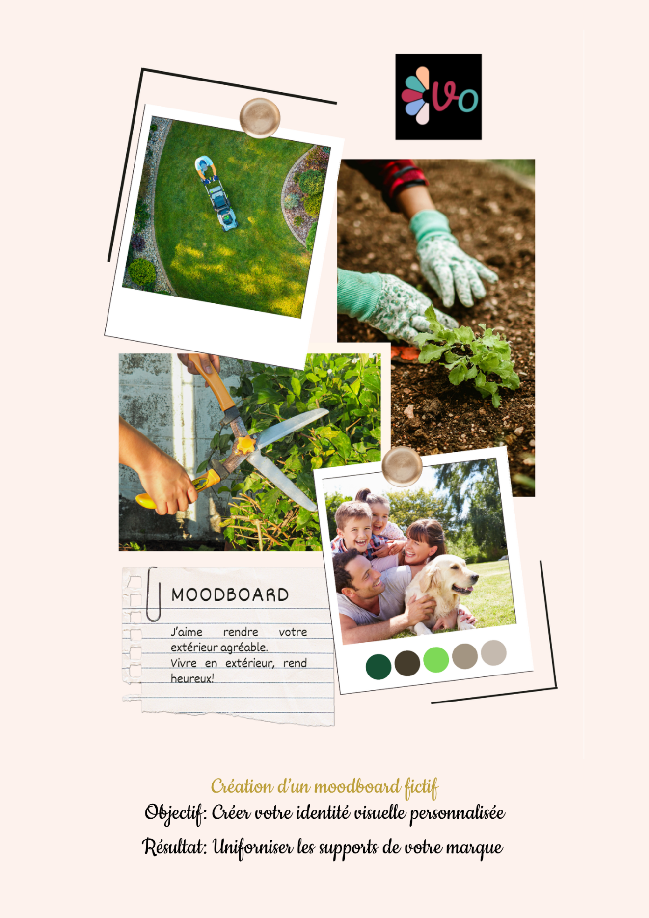 Création d'un moodboard
