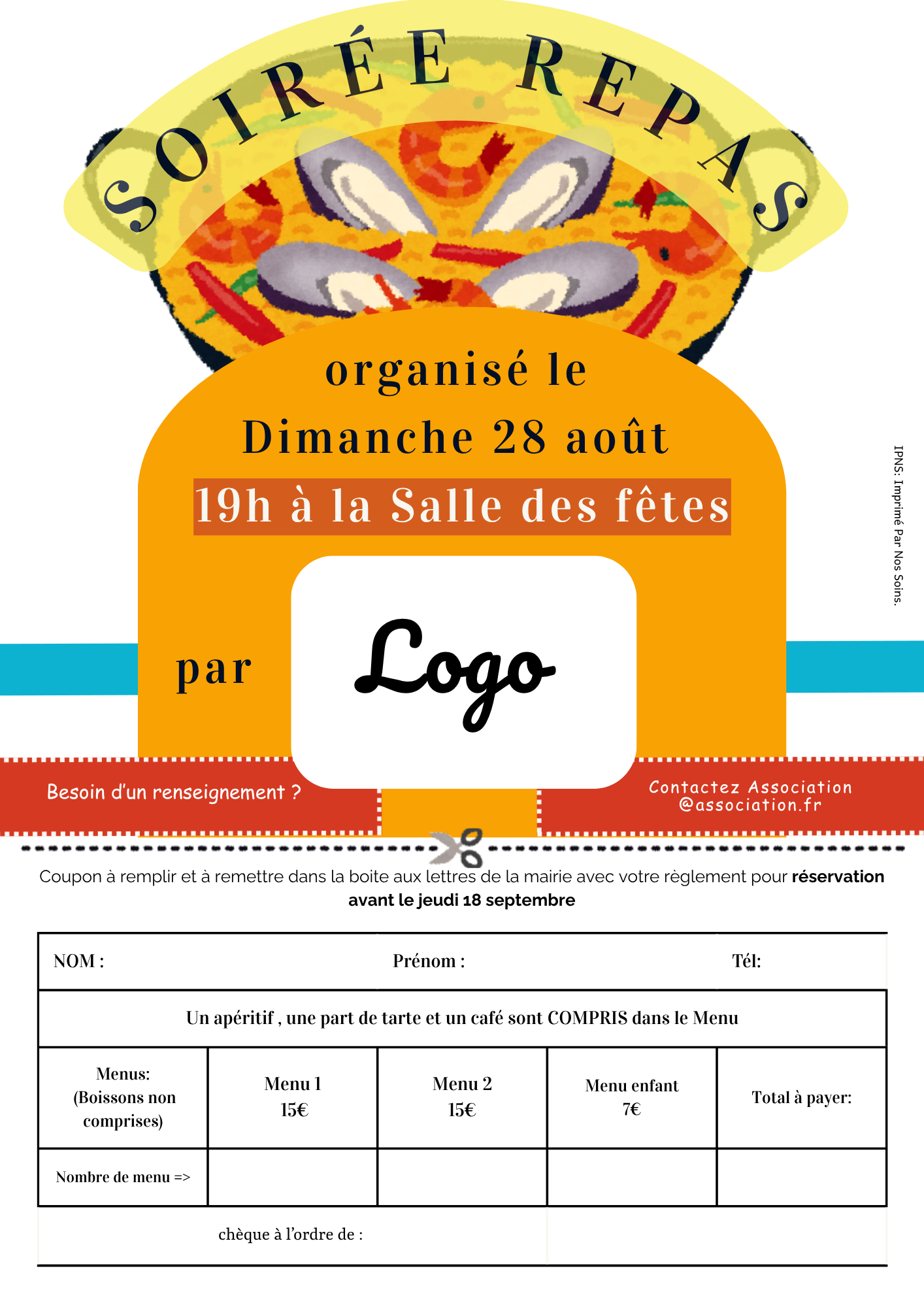 Soirée repas banquet